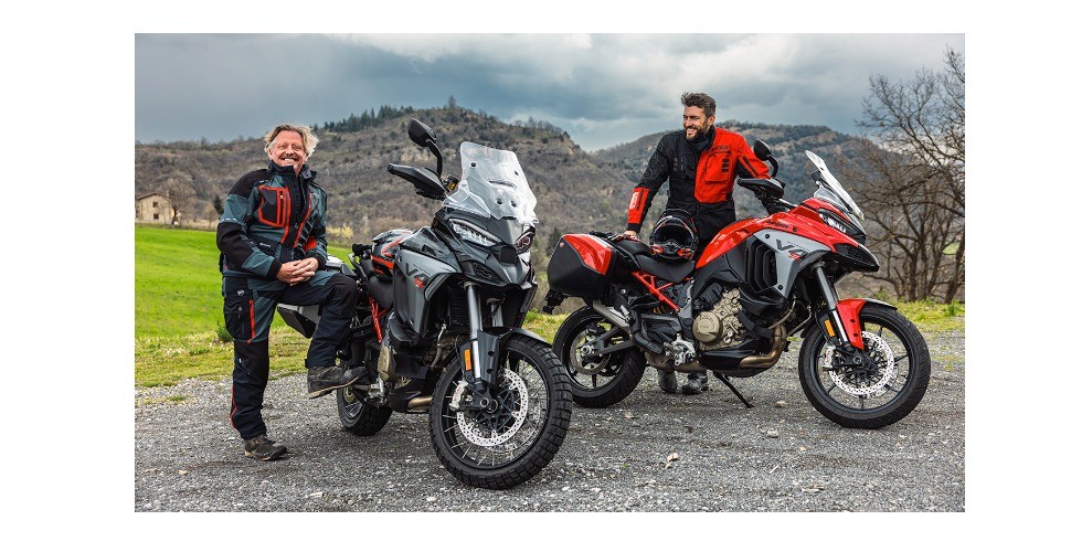Charley Boorman and Andrea Rossi ride the Multistrada V4S