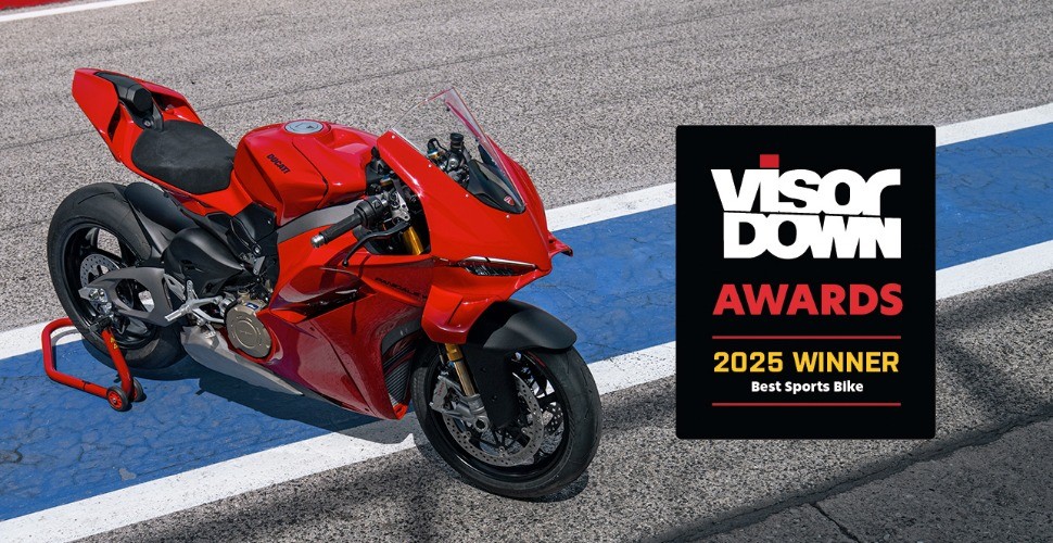 The Ducati Panigale V4 wins Best Sports Bike in the 2025 Visordown Awards